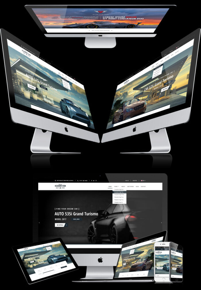 Auto Market Bootstrap Website Template - Features Image 1