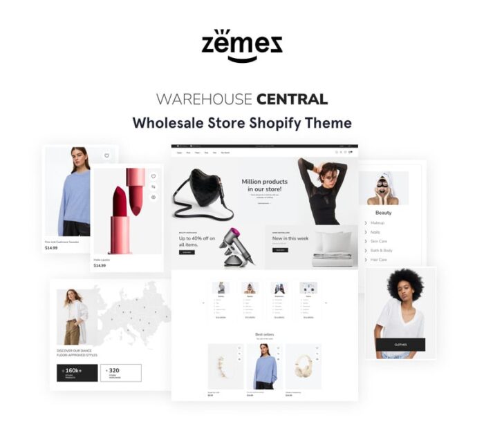 Warehouse Central - Wholesale Store eCommerce Online Store 2.0 Shopify Theme - Features Image 1