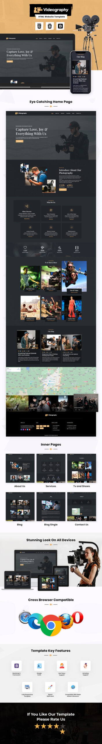 Videography HTML Website Template - Features Image 1