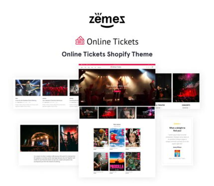 Online Tickets Shopify Theme - Features Image 1