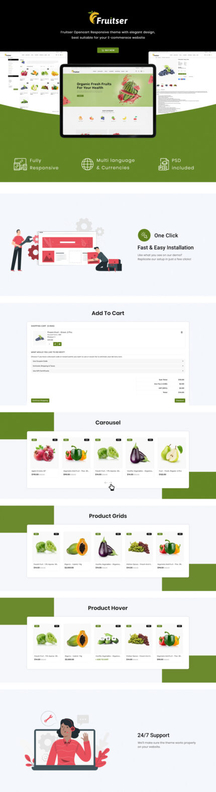 Fruitser - Grocery Store OpenCart Template - Features Image 1