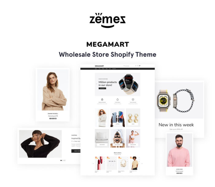 Megamart - Wholesale Responsive Online Store 2.0 Shopify Theme - Features Image 1