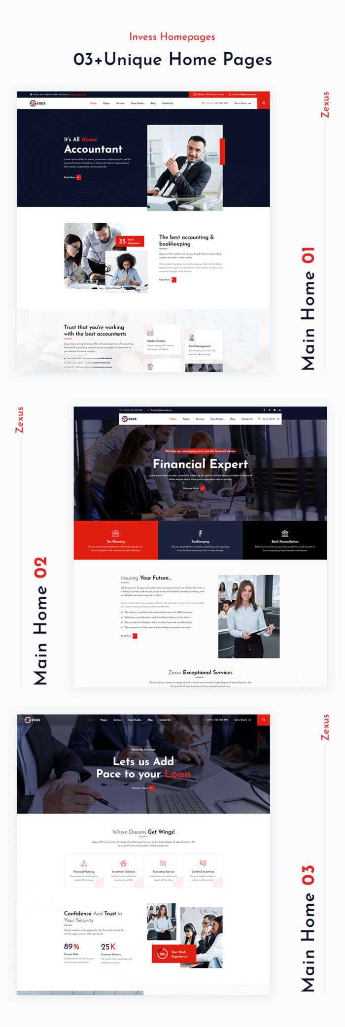 Zexus - Accounting and Consulting Business WordPress Theme - Features Image 2