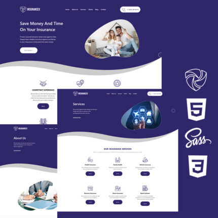 Insurancex Html5 Css3 Theme Website Template - Features Image 1