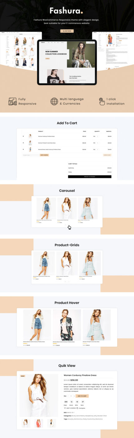 Fashura - Responsive Fashion WooCommerce Theme - Features Image 1