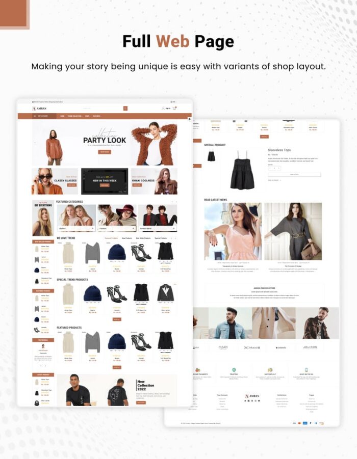 Amran - Mega Fashion Shopify 2.0 Premium Responsive Theme - Features Image 4