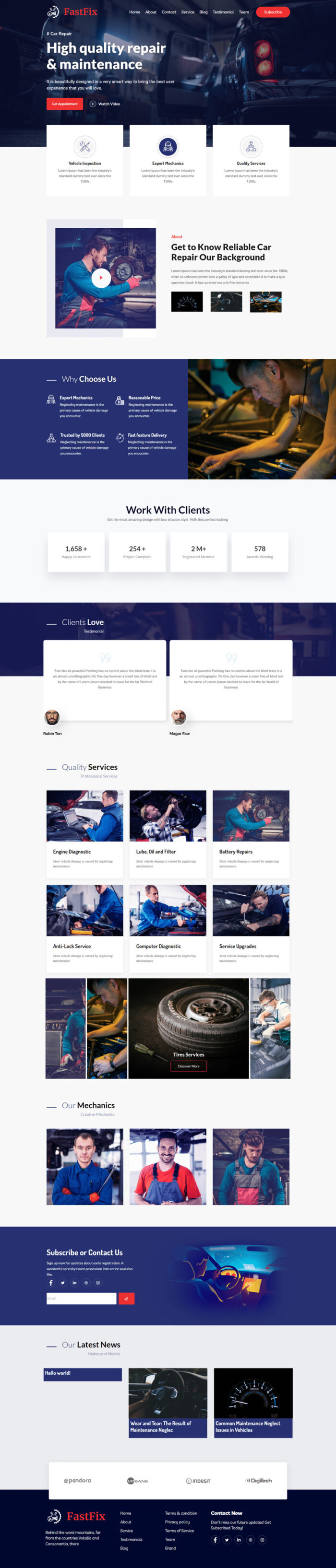 FastFix - Car Repair WordPress Elementor Theme - Features Image 1