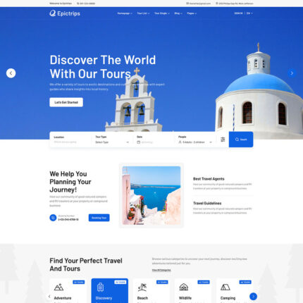 Epictrips - Travel & Tour Booking WordPress Theme - Features Image 1