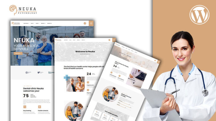 Nueka Therapy Practice WordPress Theme - Features Image 1