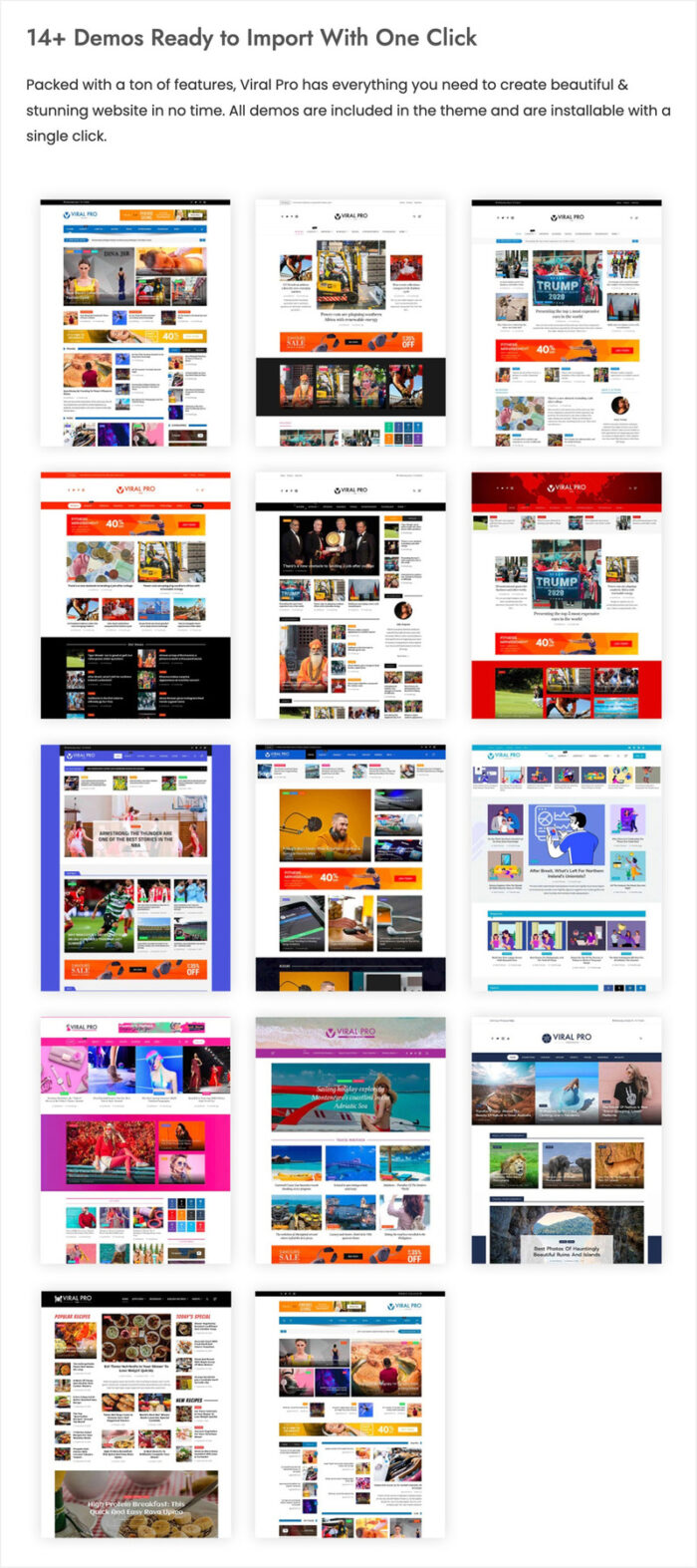 Viral Pro - Modern & Creative Newspaper Magazine, Blog & News WordPress Theme - Features Image 2