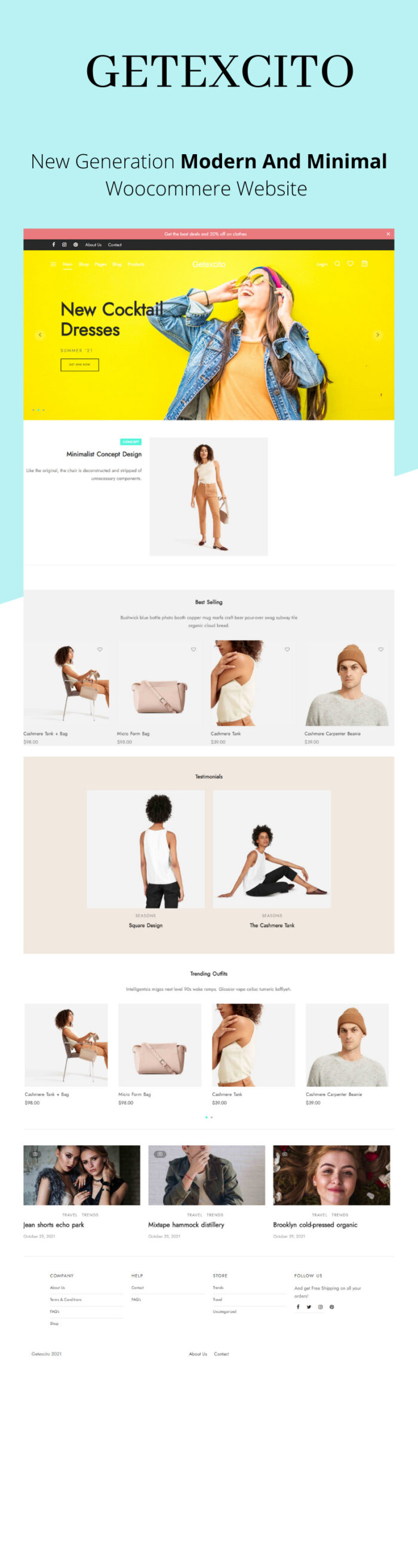 Getexcito | Fashion And Minimal Woocommerce Theme - Features Image 1