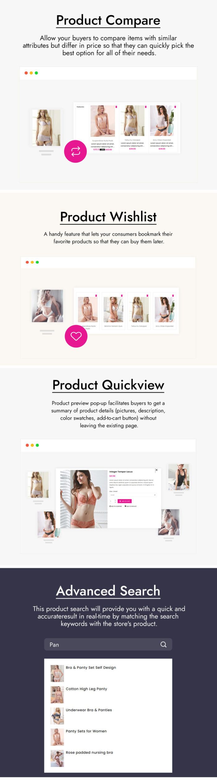 Skirtys Lingerie and Adult PrestaShop Theme - Features Image 2