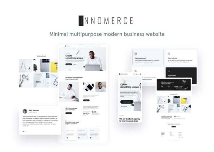 Innomerce - Business Multipurpose Minimal WordPress Elementor Theme - Features Image 1