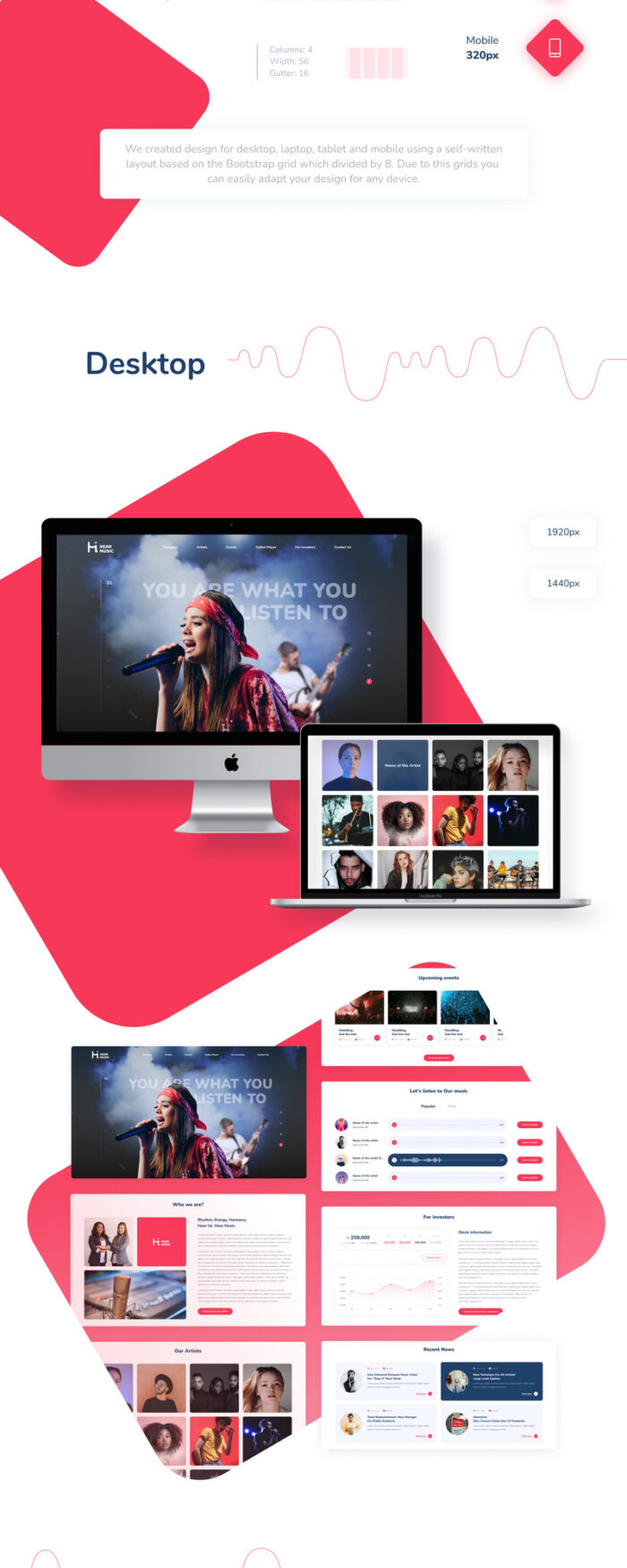 Hear Music — Music Company Responsive Modern Landing Page HTML5 Template - Features Image 2