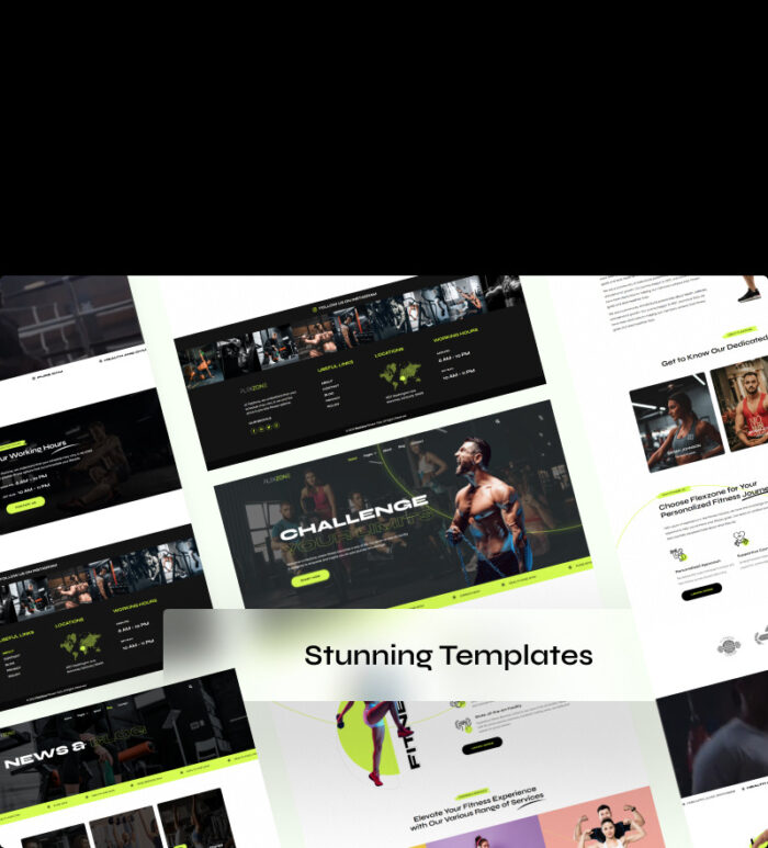 FlexZone - Gym and Fitness Elementor Template Kit - Features Image 2