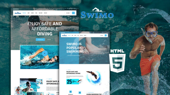 Swimo Swimming Pool HTML5 Website Template - Features Image 1