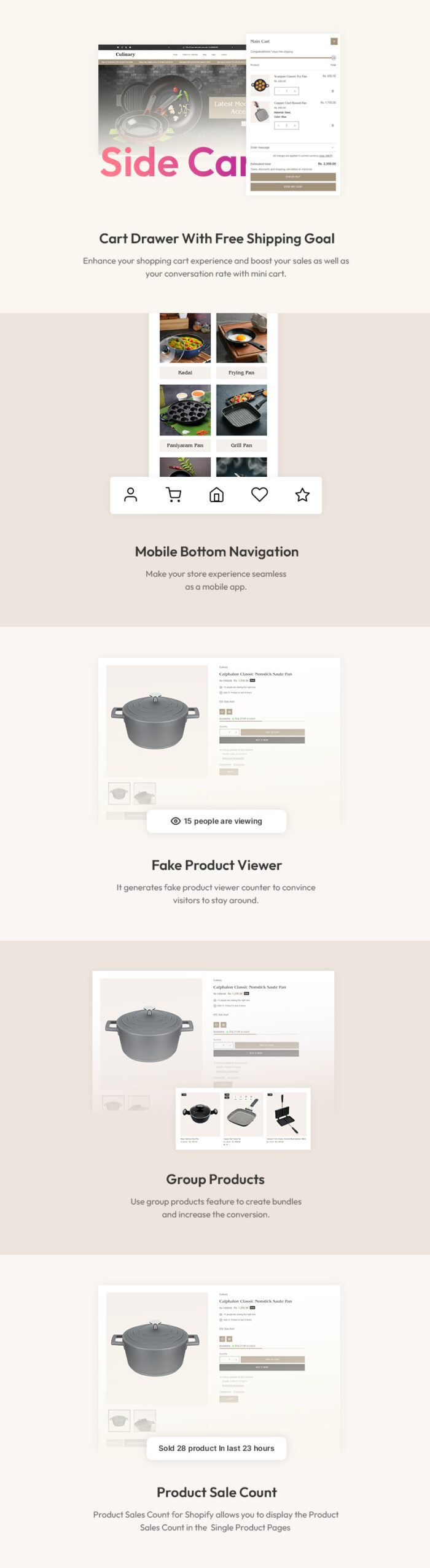 Culinary - Appliances, Kitchen and Crockery Shopify Multipurpose Responsive Theme - Features Image 4