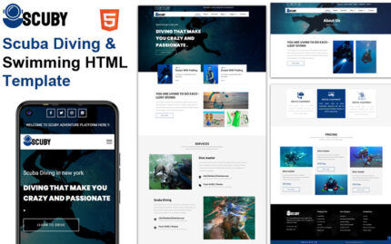 Scuby - Scuba Diving & Swimming HTML Template - Features Image 1