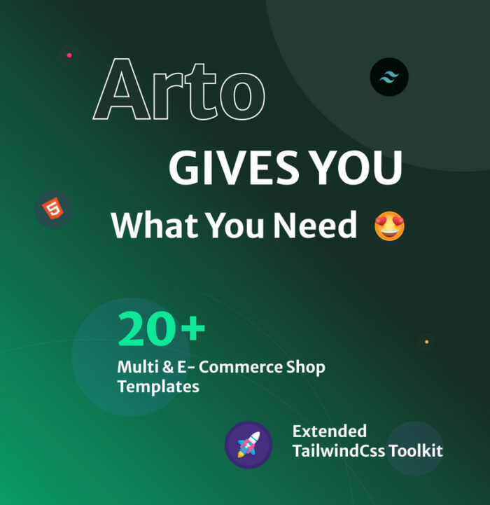 Arto - Tailwind CSS NFT HTML Landing Page Template - Features Image 2