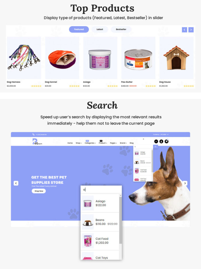 Petkart - Opencart Template for Your Complete Pet Store - Features Image 3