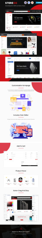 StoreGo - MultiPurpose Electronic Store OpenCart Template - Features Image 1