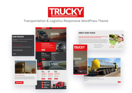 Trucky - Transportation & Logistics Responsive WordPress Theme - Features Image 1