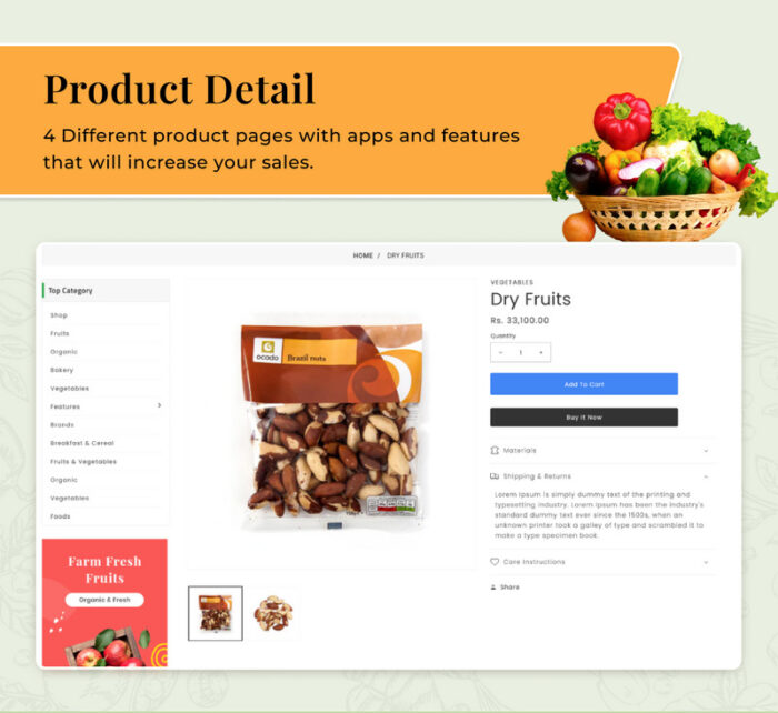 FreshG Mega Grocery–Food Drink–Coffee Shopify 2.0 Premium Responsive Theme - Features Image 8