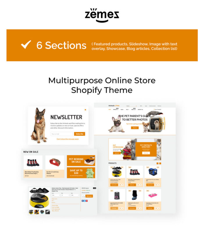 Animals & Pets Shopify Theme - Features Image 1