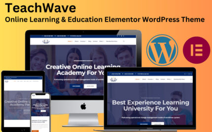 TeachWave - Online Learning & Education Elementor WordPress Theme - Features Image 1