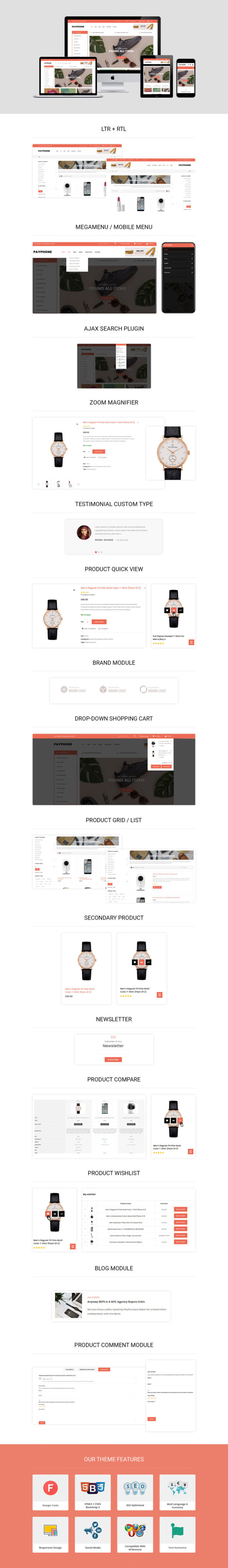 Payphone - The Mega Store Woocommerce Responsive Theme - Features Image 1