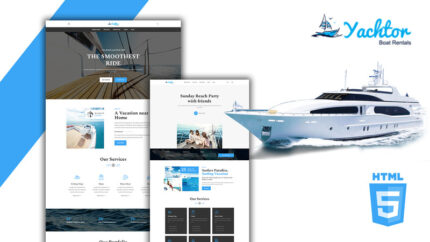 Yachtor Yacht Charter HTML5 Website Template - Features Image 1