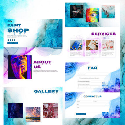 Blue-  Landing Page Template - Features Image 1