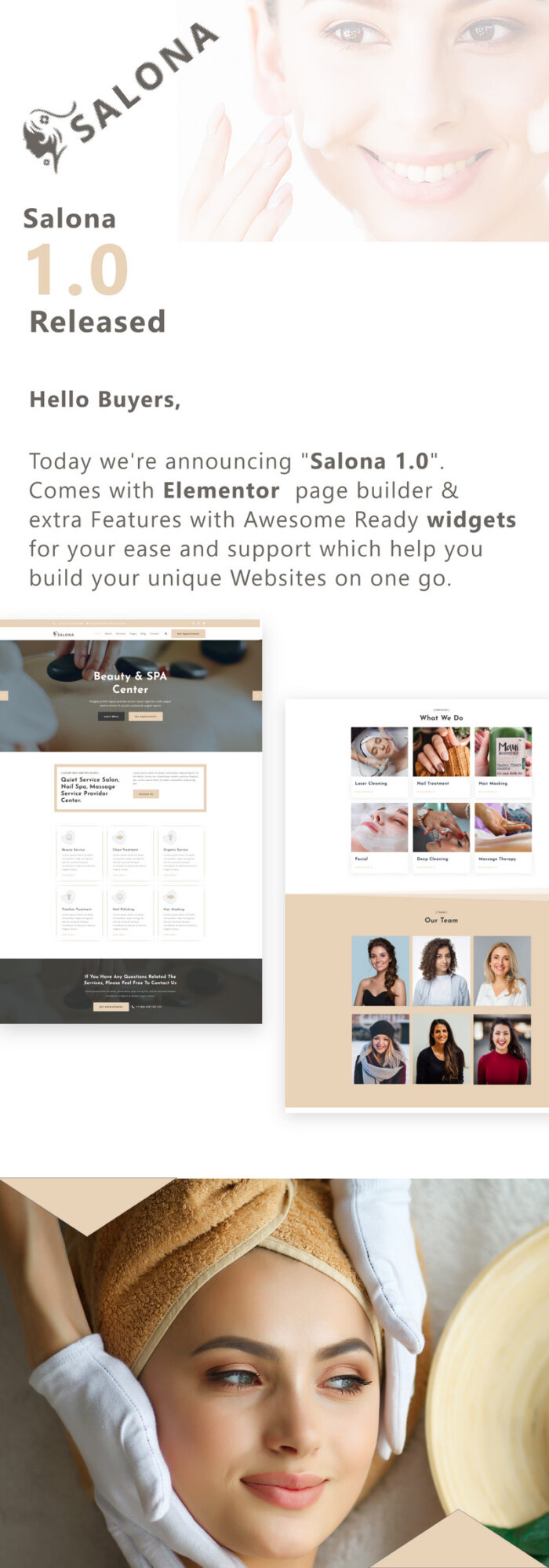 Salona - Nail spa, Massage spa and Salon WordPress Theme - Features Image 2