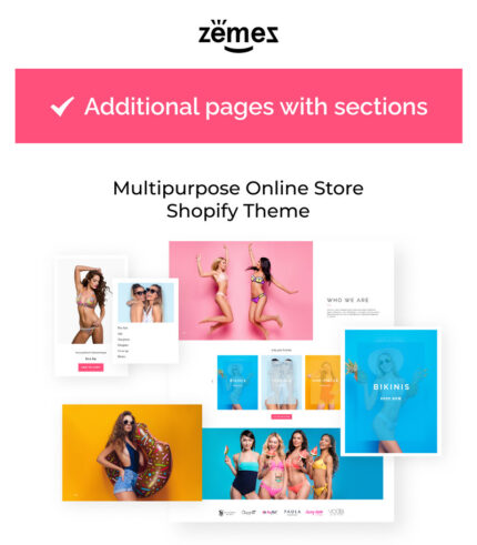 SWIMSY - Swimwear Stylish Shopify Theme - Features Image 1