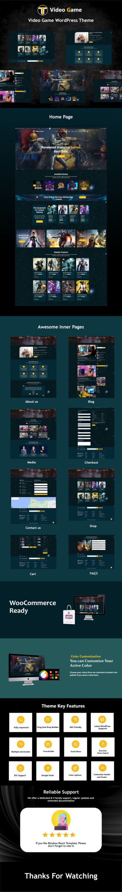 Video Game Store and Esports WordPress Theme - Features Image 1