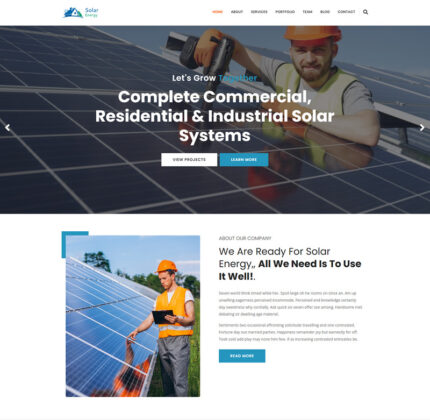 Solar Wind Energy Html Website Template - Features Image 1