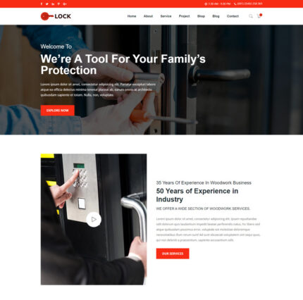 Locksmith & Security Systems Html Template - Features Image 1