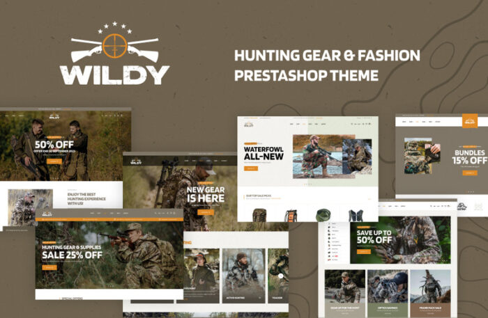 Leo Wildy Elementor - Hunting Gear & Fashion Prestashop Theme - Features Image 1