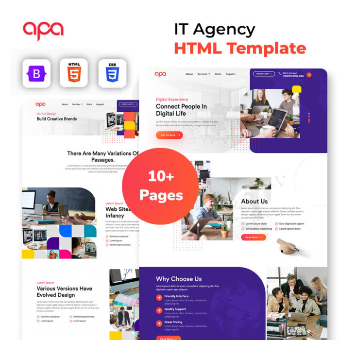 APA - Website Template For Design and Development Agency - Features Image 1