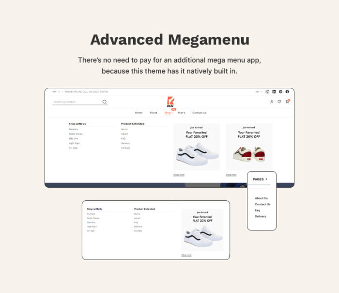 Run - Shoes & & Accessory High level Shopify 2.0 Multi-purpose Responsive Theme - Features Image 11