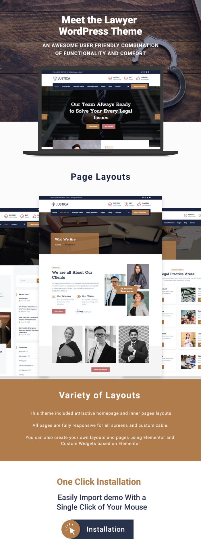 Justica - Responsive Justice Firm WordPress Theme - Features Image 1