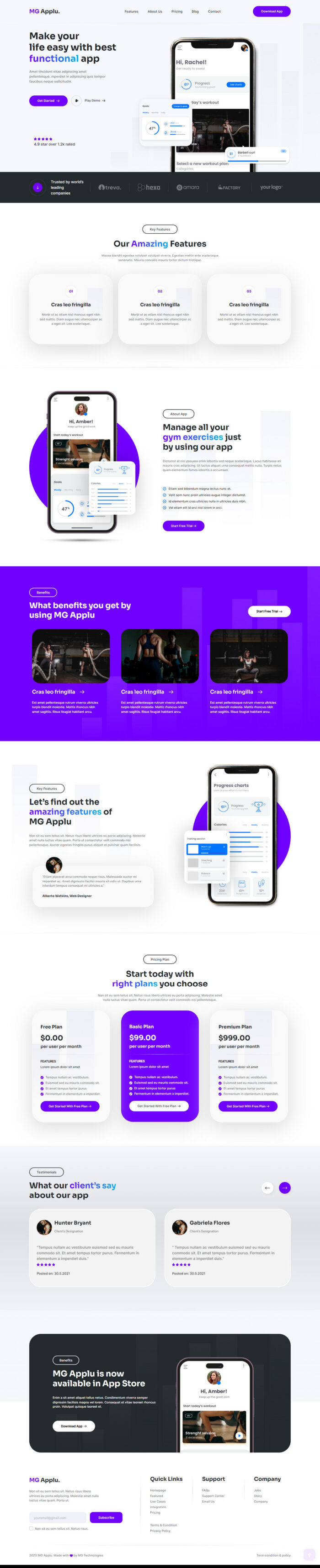 MG Applu - Responsive HTML App Landing Page Template - Features Image 1