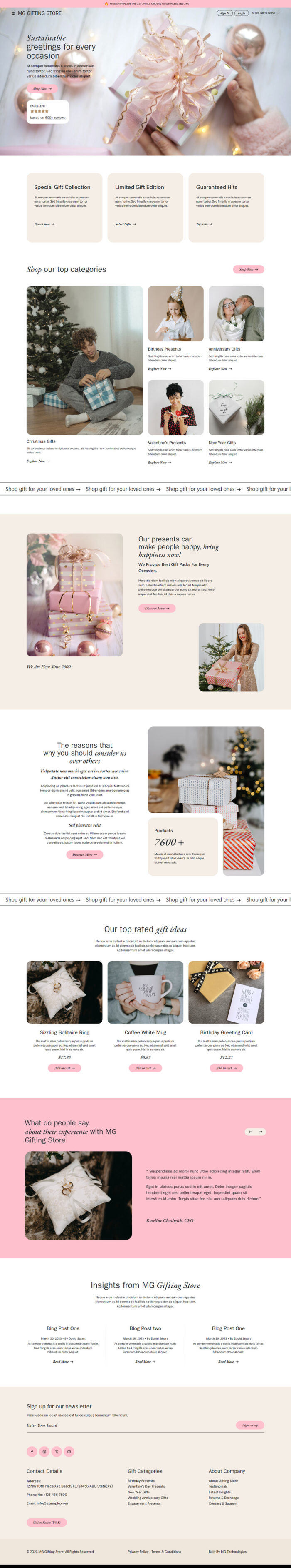 MG Gifting Store - eCommerce HTML Bootstrap Website Template - Features Image 1