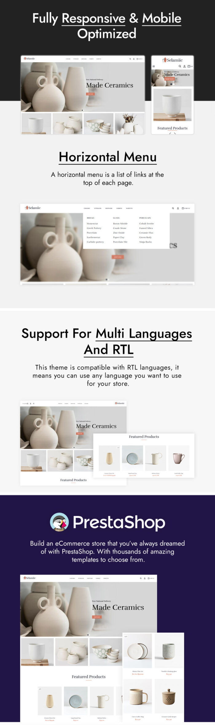 Selamic - Ceramic and Furniture PrestaShop Theme - Features Image 1