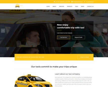 Online Taxi Services Landing Html Templates - Features Image 1