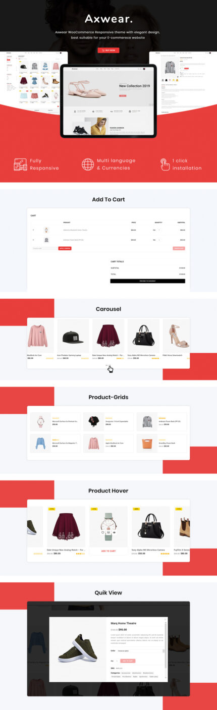 Axwear - Fashion Multipurpose WooCommerce Theme - Features Image 1