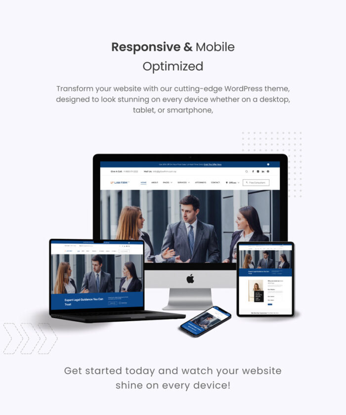 LawFirm Elite - Multipurpose Responsive Legal Theme - Features Image 1