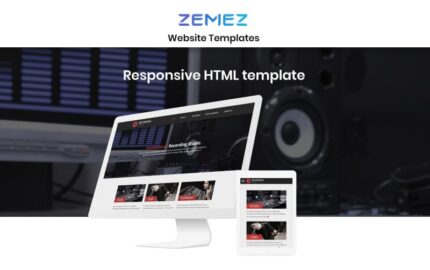 Recording Studio - Music Minimal Responsive HTML Website Template - Features Image 1