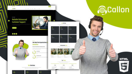 Callon Outsourcing Call Center Landing Page Template - Features Image 1