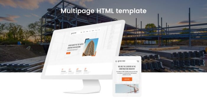 Quality Group - Construction Company Clean Multipage HTML5 Website Template - Features Image 2